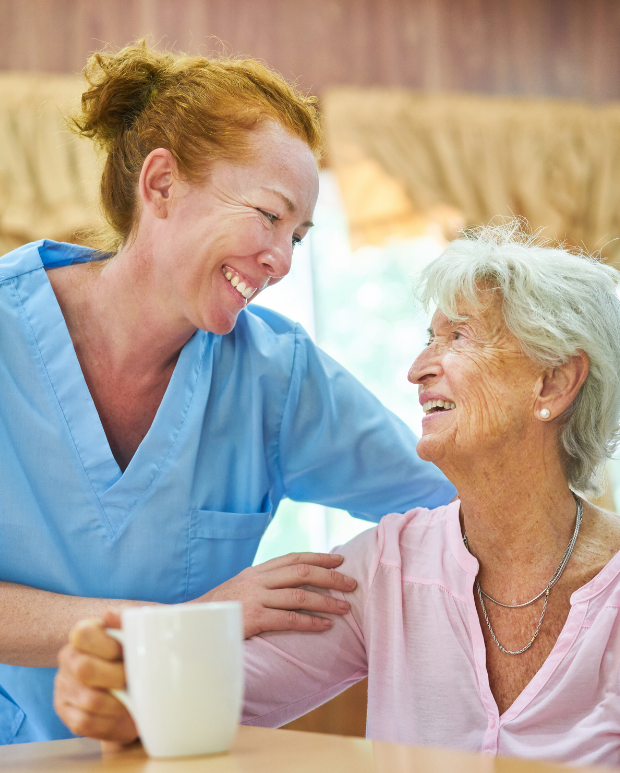 client receiving home health care in Montgomery